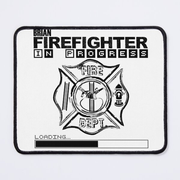Item preview, Brian | FIREFIGHTER in Progress | Future Firefighter | Black Text designed and sold by Loving-school.