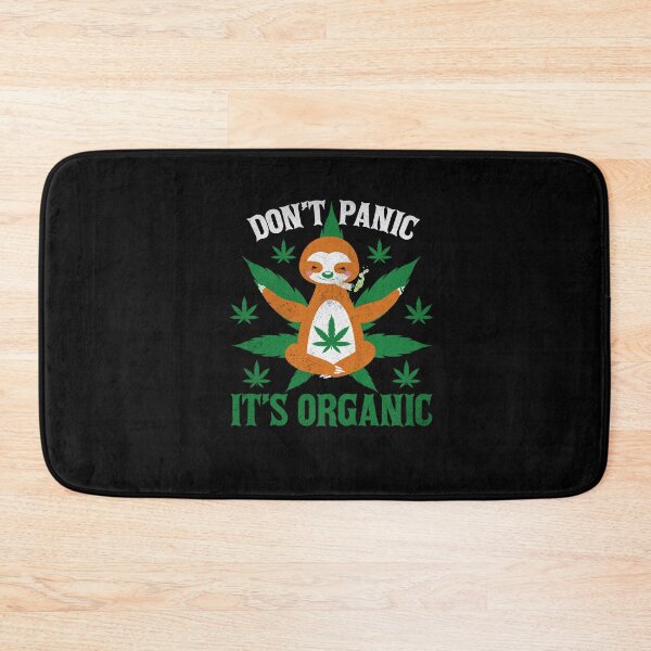 Item preview, HASH SLOTH SQUAD "DON'T PANIC IT'S ORGANIC" T-SHIRT for extrovert people who loves sloths designed and sold by GhostAmine.