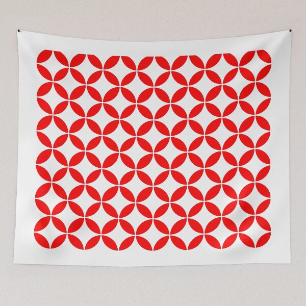 Item preview, Abstract pattern - red and white. designed and sold by K.S ART.