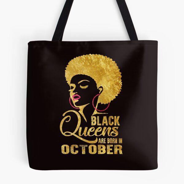 Item preview, Black Queens are born in October Birthday Women's Tee designed and sold by larspat.