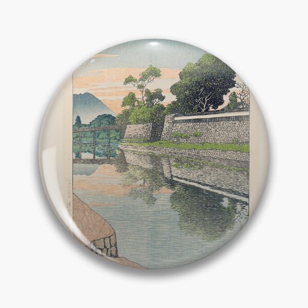 Item preview,  Kawase Hasui  The Imperial Procession Bridge at Kumamoto Castle (Kumamoto-jô Miyukibashi), from the series Selected Views of Japan (Nihon fûkei senshû) designed and sold by TeeARTHY.