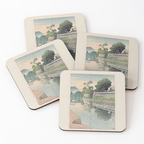 Item preview,  Kawase Hasui  The Imperial Procession Bridge at Kumamoto Castle (Kumamoto-jô Miyukibashi), from the series Selected Views of Japan (Nihon fûkei senshû) designed and sold by TeeARTHY.