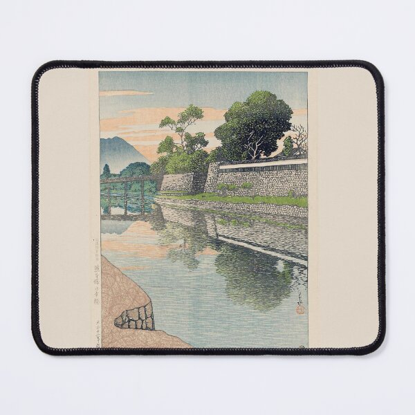 Item preview, Kawase Hasui The Imperial Procession Bridge at Kumamoto Castle (Kumamoto-jô Miyukibashi), from the series Selected Views of Japan (Nihon fûkei senshû) designed and sold by TeeARTHY.