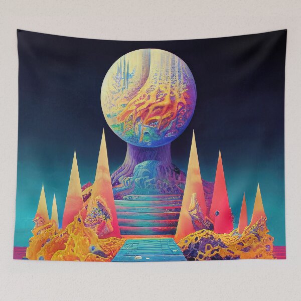 Item preview, Psychedelic Space Scene 3 designed and sold by WillSci-Mons.