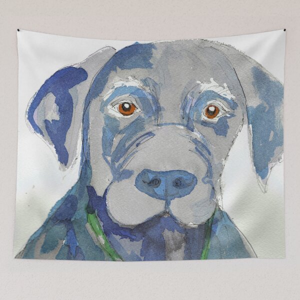 Item preview, Orvil--star of "Mystery of the Moondogs", Black Lab Mutt designed and sold by MadLilyArt.