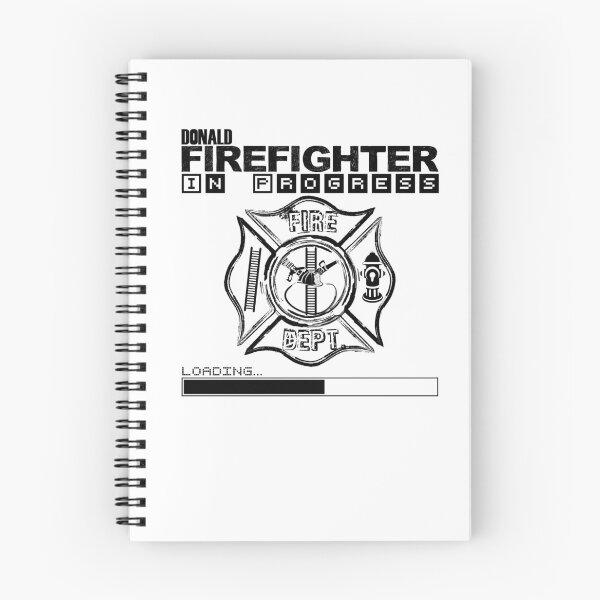 Item preview, Donald | FIREFIGHTER in Progress | Future Firefighter | Black Text designed and sold by Loving-school.