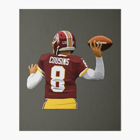 Kirk Cousins #8 Throws The Ball Kids T-Shirt for Sale by