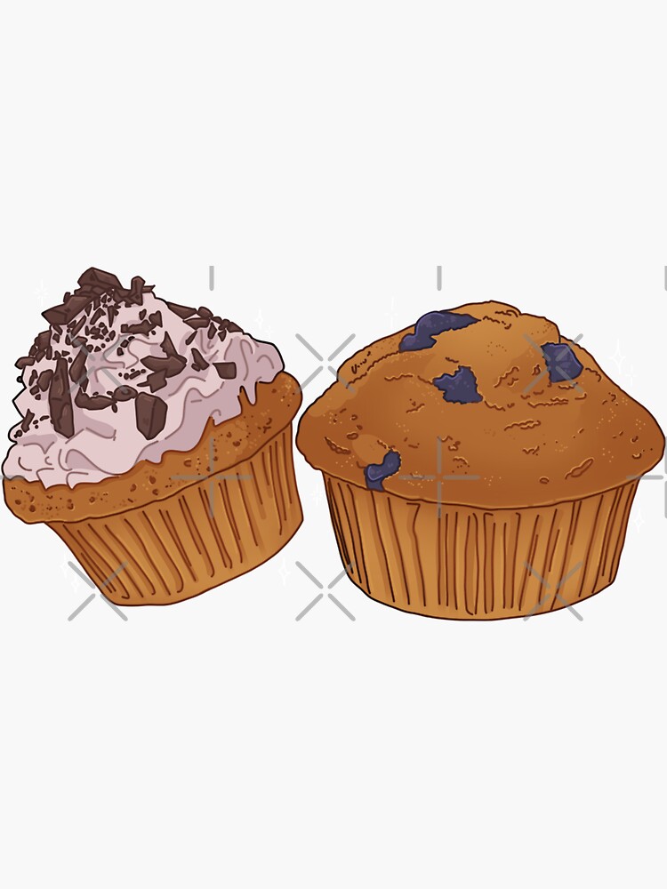 Sticker Cupcake and muffin 