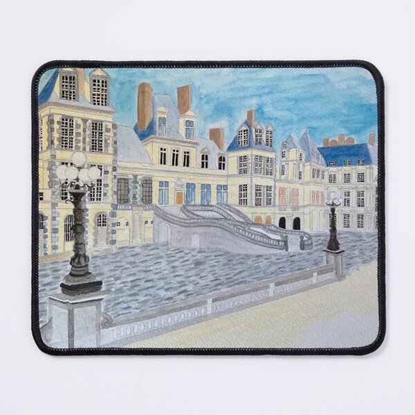 Item preview, chateau de fontainebleau in watercolor designed and sold by dreamtravel.