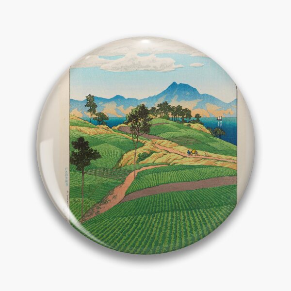Item preview,  Kawase Hasui  The Onsen Range Seen from Amakusa (Amakusa yori mitaru Onsengadake), from the series Selected Views of Japan (Nihon fûkei senshû) designed and sold by TeeARTHY.