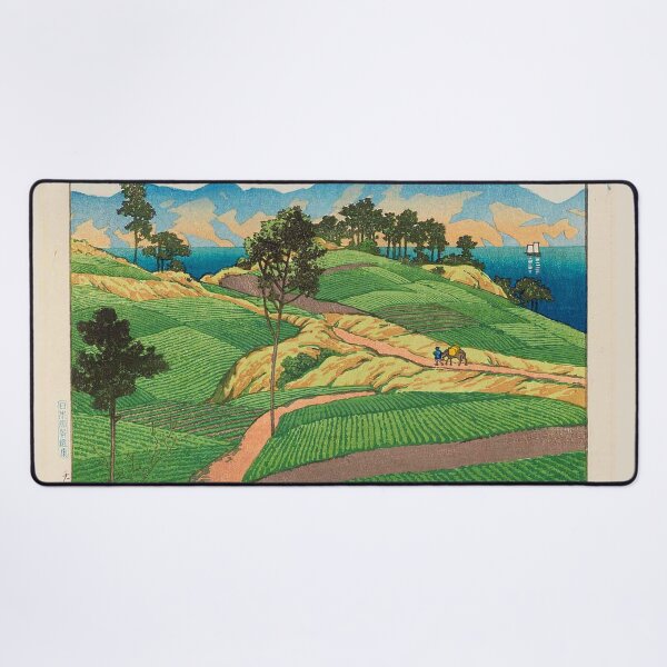 Item preview,  Kawase Hasui  The Onsen Range Seen from Amakusa (Amakusa yori mitaru Onsengadake), from the series Selected Views of Japan (Nihon fûkei senshû) designed and sold by TeeARTHY.
