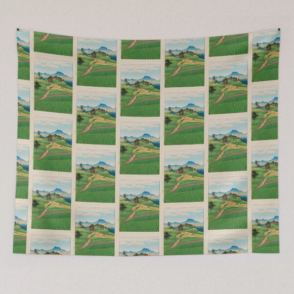 Item preview,  Kawase Hasui  The Onsen Range Seen from Amakusa (Amakusa yori mitaru Onsengadake), from the series Selected Views of Japan (Nihon fûkei senshû) designed and sold by TeeARTHY.