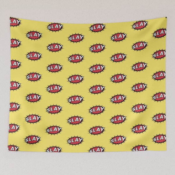 Item preview, Slay Pop Art Comic Text designed and sold by jenbdesigns.