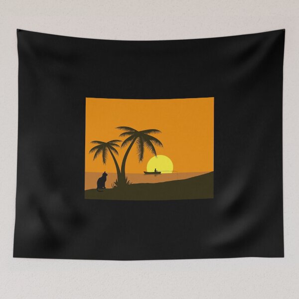 Item preview, Cat Watching Sunset,cute designed and sold by FLOWER--ART.