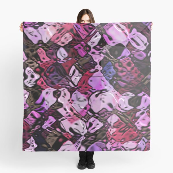 Trois . THE PINK SKY- FEATURING MOLTEN COLOURS IN A RANGE OF GRAPHIC PINKS Scarf
