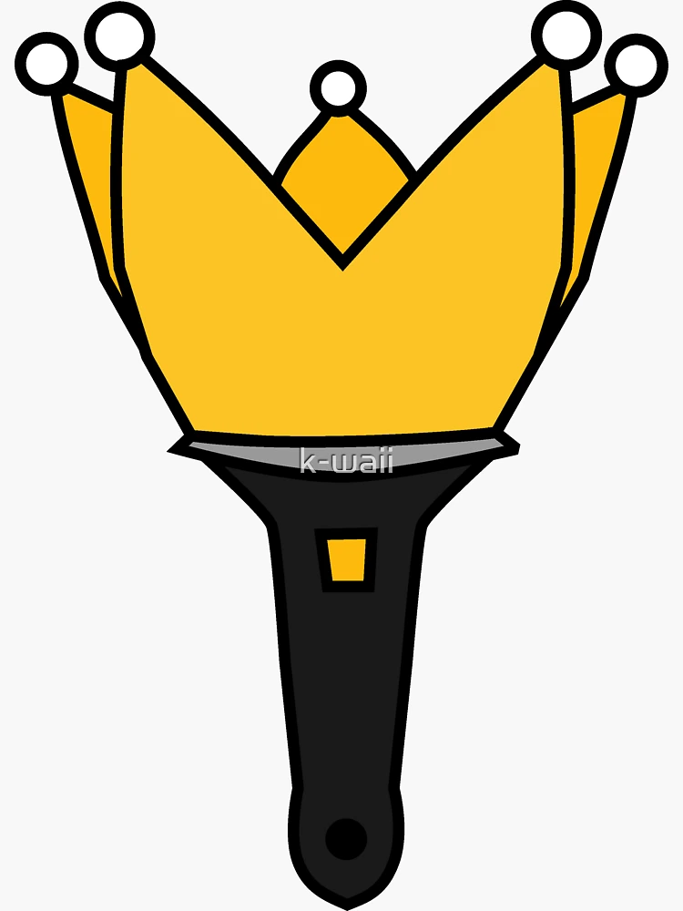アイドル BIGBANG LIGHT STICK KEYRING BLACK BIGBANG G-DRAGON Light Stick Keyring Glow LED Crown Hand