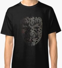 V for Vendetta - Call me V Classic T-Shirt