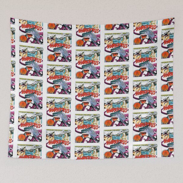 Item preview, Sharktopus Poster (Retro wash edition) designed and sold by giftgasdjinn.
