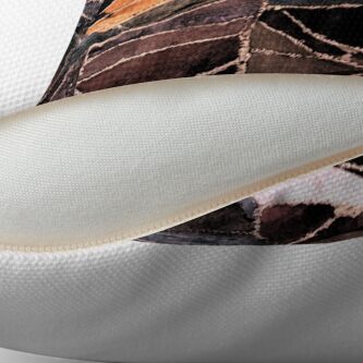 Alternate view of leather patches Throw Pillow