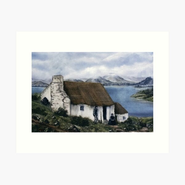 "Irish Cottage" Art Print