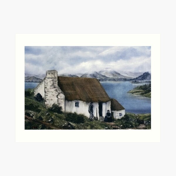 "Irish Cottage" Art Print