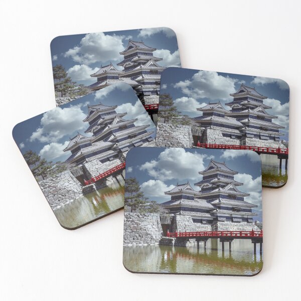 Item preview, Beautiful Samurai Matsumoto Black Castle Japan Art Print designed and sold by XIX361ART.