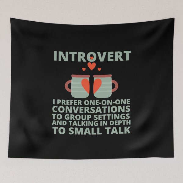 Item preview, Introvert's conversation with coffee designed and sold by forthecatssake.