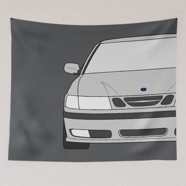 Artikelvorschau, Saab 9-3 1998-2003 Silberfarbe entworfen und verkauft von EdimDesign.