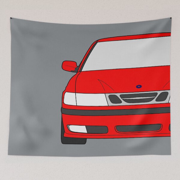 Artikelvorschau, Saab 9-3 1998-2003 rote Farbe entworfen und verkauft von EdimDesign.