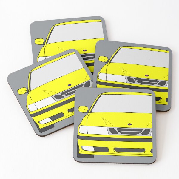 Item preview, Saab 9-3 1998-2003 yellow color designed and sold by EdimDesign.
