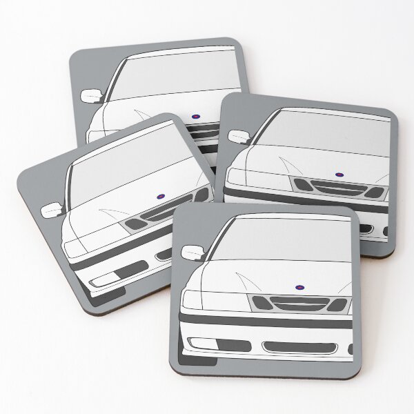 Item preview, Saab 9-3 1998-2003 white color designed and sold by EdimDesign.