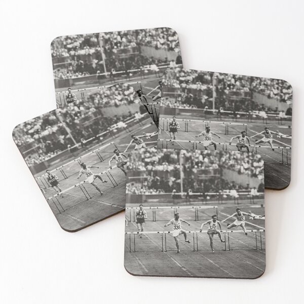 Item preview, Runners Running In Hurdle Race Track designed and sold by Night-parade.