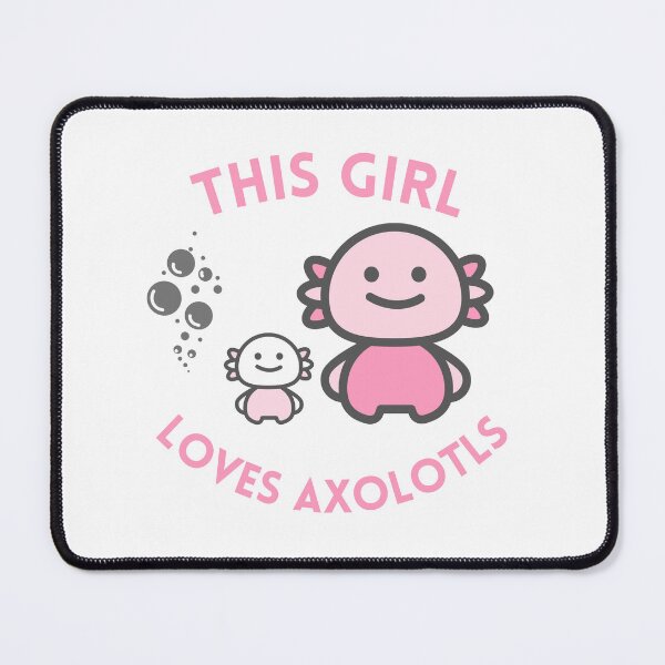 Item preview, This Girl Loves Axolotls | Cute Chibi Axolotl Fish | Best Axolotl Gift | Mexican Salamander designed and sold by KonnichiwaStore.