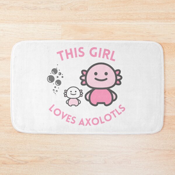 Item preview, This Girl Loves Axolotls | Cute Chibi Axolotl Fish | Best Axolotl Gift | Mexican Salamander designed and sold by KonnichiwaStore.