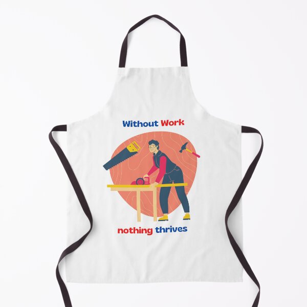 Item preview, without work nothing thrives, red and blue colors, happy labor day, labor day designed and sold by PaulGoldStore.