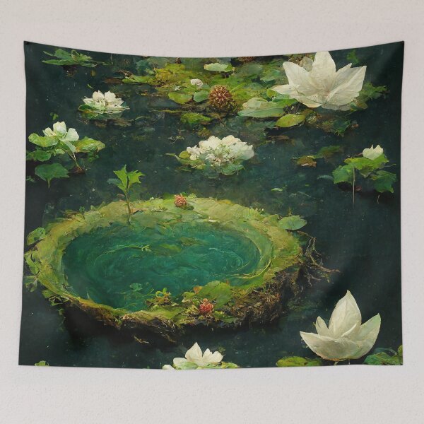 Item preview, Lilypad Pond designed and sold by AIArtWorkshop.