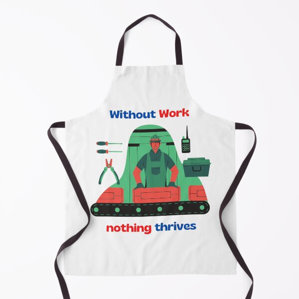 Item preview, without work nothing thrives, red and blue colors, happy labor day, labor day designed and sold by PaulGoldStore.