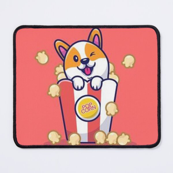 Item preview, Cute Corgi Dog With Popcorn Cartoon designed and sold by rossagrantt.