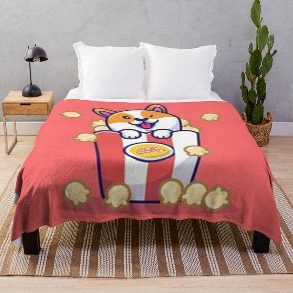 Item preview, Cute Corgi Dog With Popcorn Cartoon designed and sold by rossagrantt.