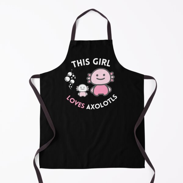 Item preview, This Girl Loves Axolotls | Cute Chibi Axolotl Fish | Best Axolotl Gift | Mexican Salamander designed and sold by KonnichiwaStore.
