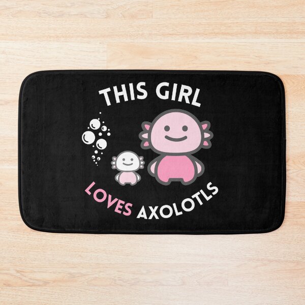 Item preview, This Girl Loves Axolotls | Cute Chibi Axolotl Fish | Best Axolotl Gift | Mexican Salamander designed and sold by KonnichiwaStore.
