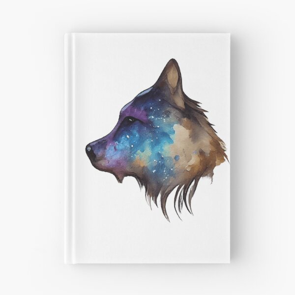 Item preview, Galaxy Wolf Watercolor designed and sold by CreationsPrints.