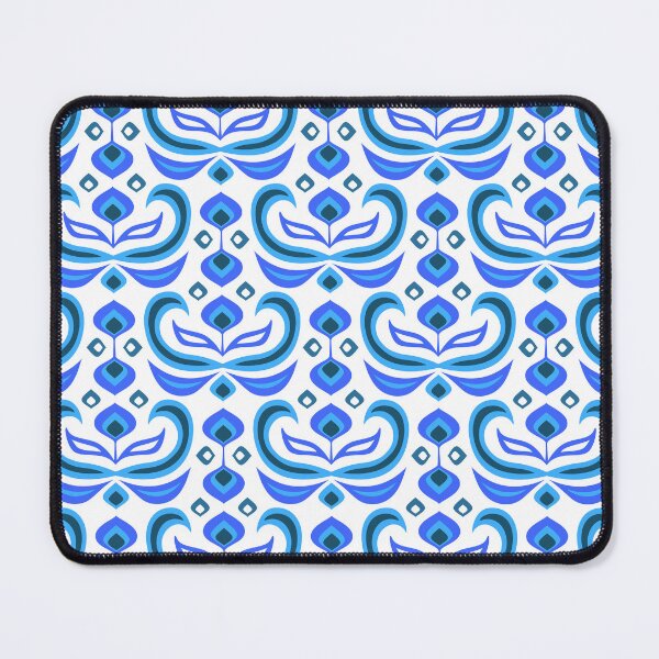 Item preview, Floral Swirl // Royal Blue designed and sold by The Wellington Boot.