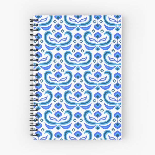 Item preview, Floral Swirl // Royal Blue designed and sold by The Wellington Boot.