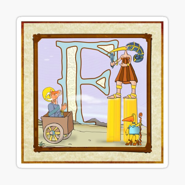 F is for Farnsworth. Sticker