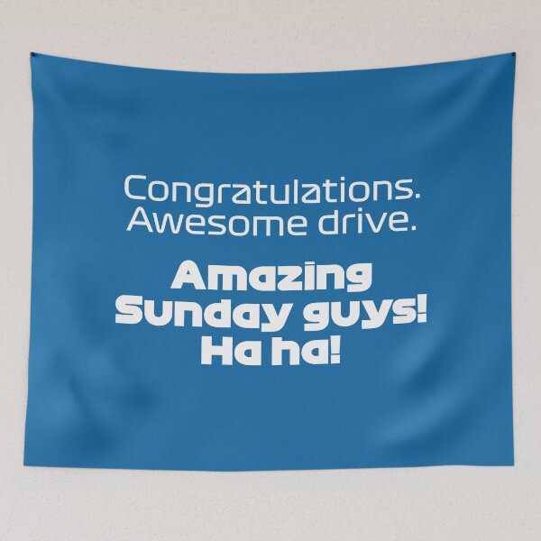 Item preview, VER. Amazing Sunday Guys - Best Team Radio Belgium GP 2022 (Blue BG) designed and sold by FilipeFerreira.