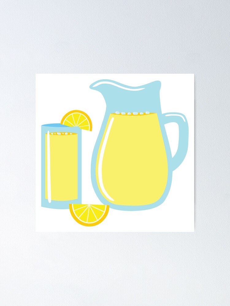 DIY Drink Pitcher with Retro Decal - Semigloss Design