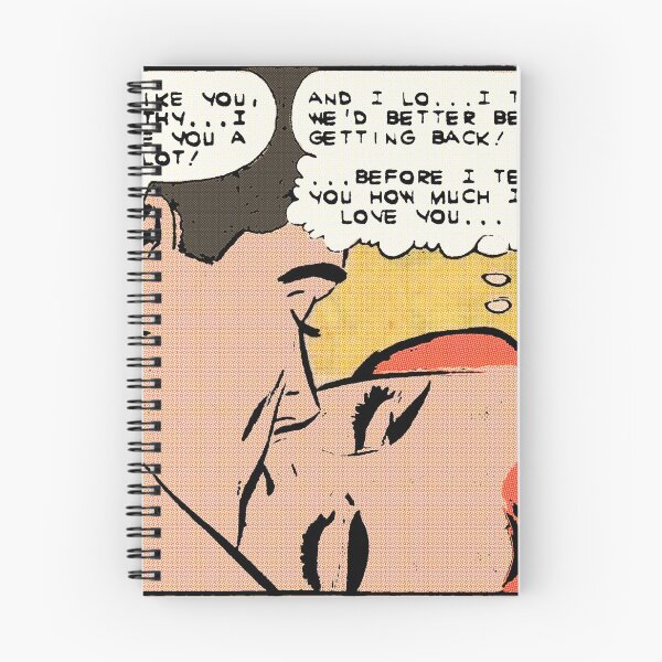 Item preview, Comic couple | Kiss | Retro | Vintage | Lichtenstein Inspired designed and sold by spinolator.