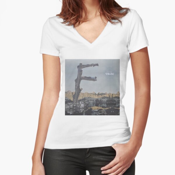 Feist - metals vinyl LP sleeve art - fanart Fitted V-Neck T-Shirt
