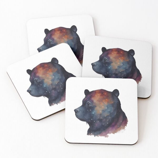 Item preview, Galaxy Bear Watercolor designed and sold by CreationsPrints.